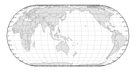 Pacific-centred world map